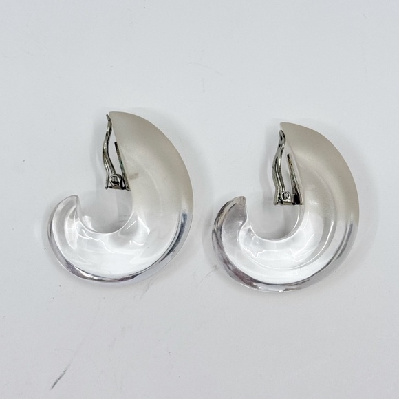 Patricia Von Musulin sterling silver lucite earrings - GM301 - Picture 4 of 7